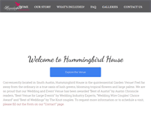 Tablet Screenshot of hummingbirdhouseaustin.com